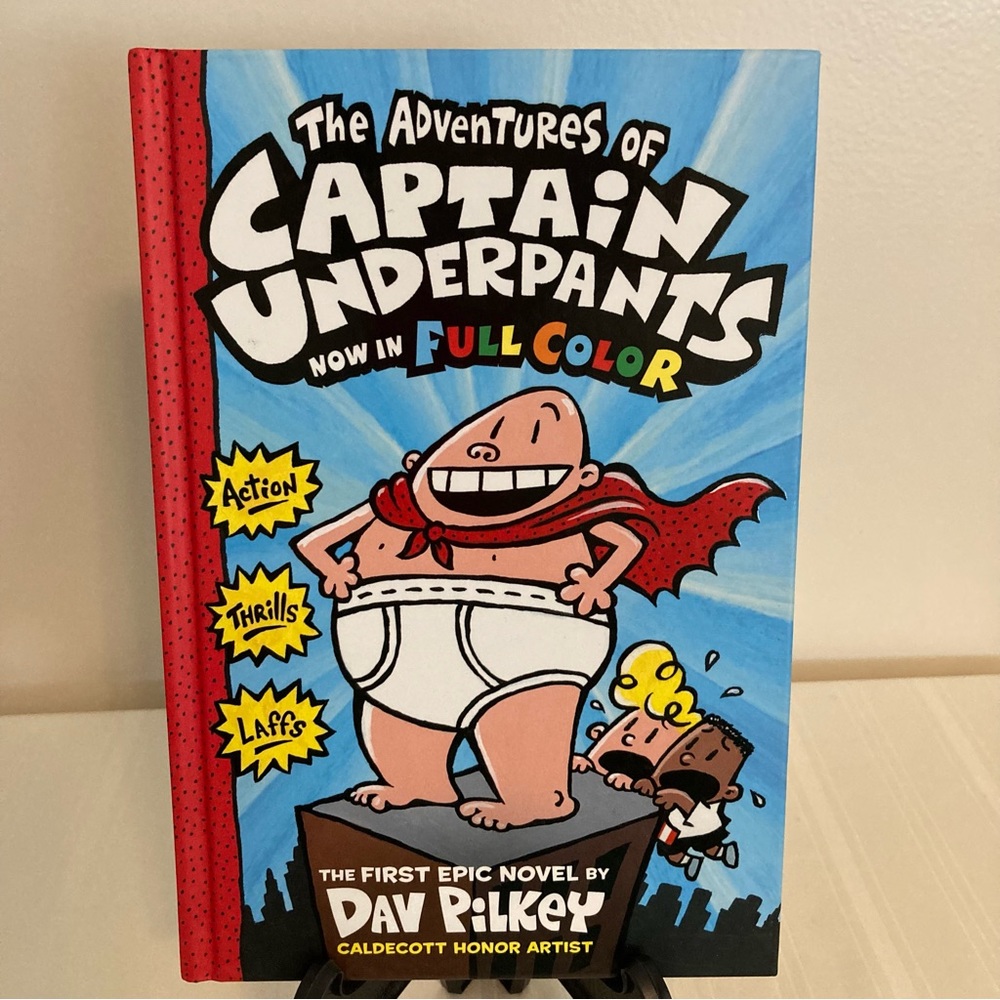 New The Adventures of Captain Underpants The First Epic Novel by Dav Pilkey